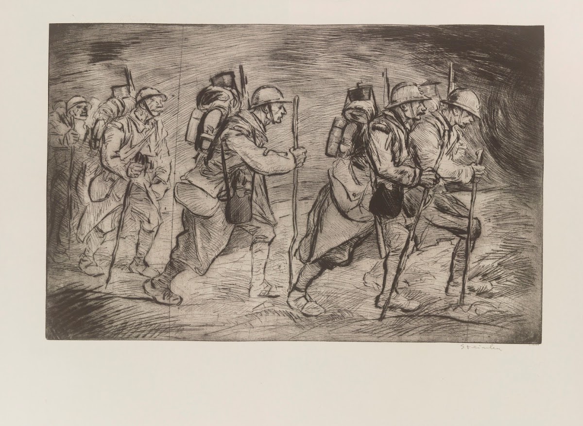 Escouade en marche 1917