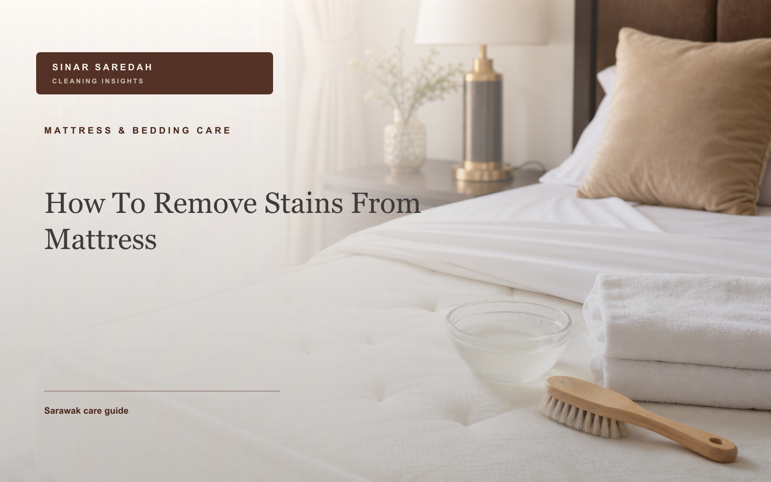 How To Remove Stains From Mattress | Sinar Saredah