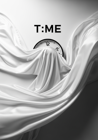 Time Wrapped in White Fabric Clock