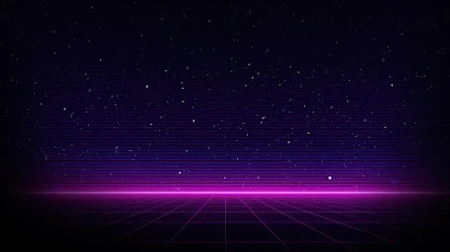 Synthwave, Vaporwave, Digital Art, Stars, Retrowave 4K Wallpaper Background