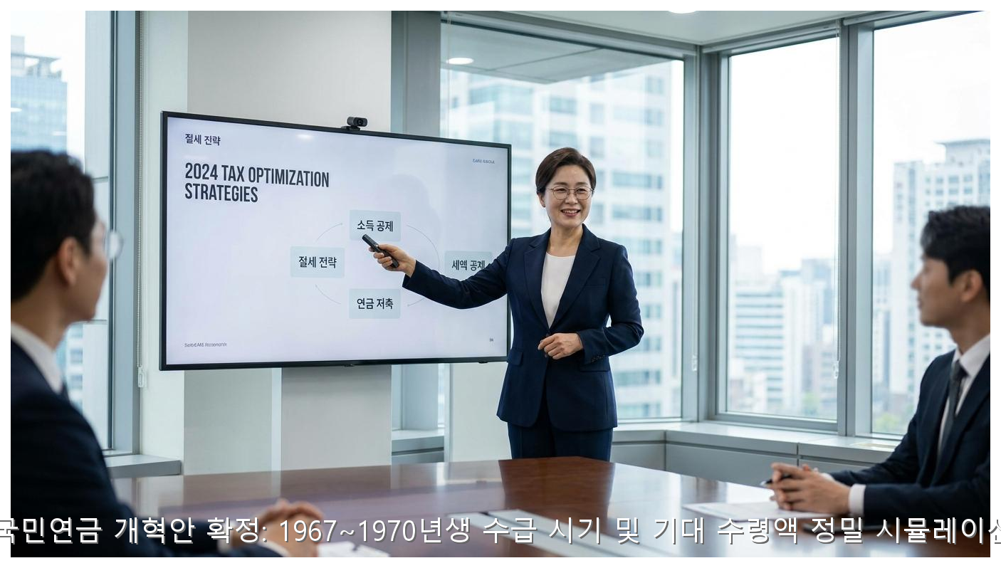 2026년 국민연금 개혁안 확정: 1967~1970년생 수급 시기 및 기대 수령액 정밀 시뮬레이션 가이드 핵심 안내 및 분석 인포그래픽 (7)
