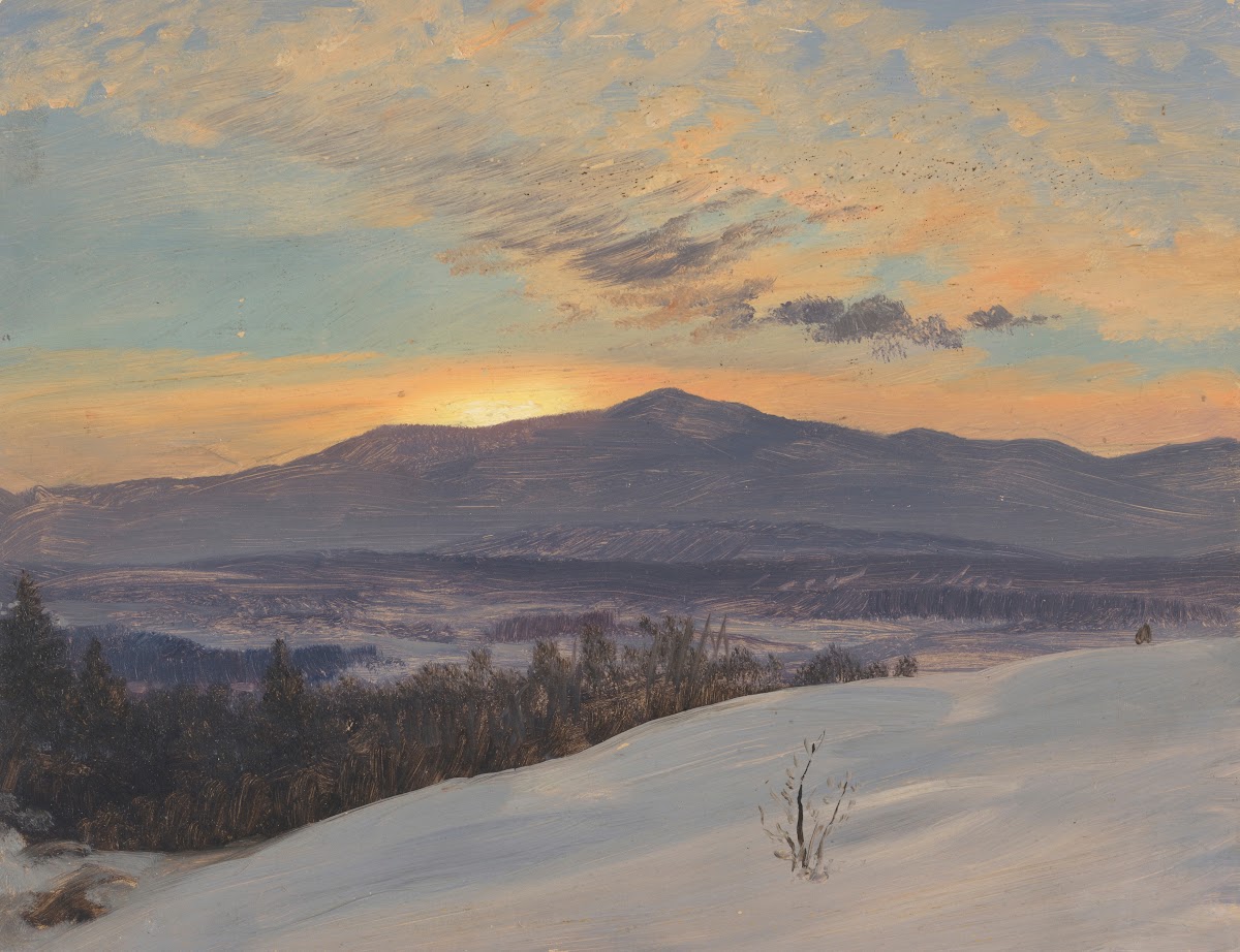 Sunset Across the Hudson Valley Winter 187080