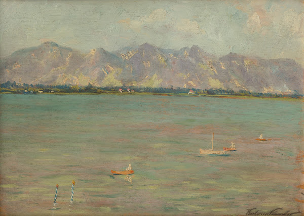 Mountain Landscape with a Lake 1900