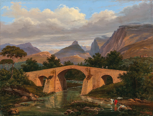 Ponte di Battipaglia tra Salerno e presso R di napoli 1836