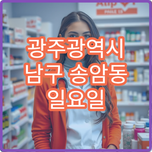 광주광역시 남구 송암동 일요일 문 여는 약국 상비약 구매 가능