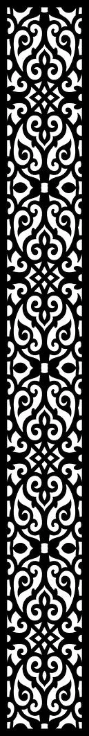 Ornate Symmetrical Arabesque Geometric Panel Free SVG for CNC Router