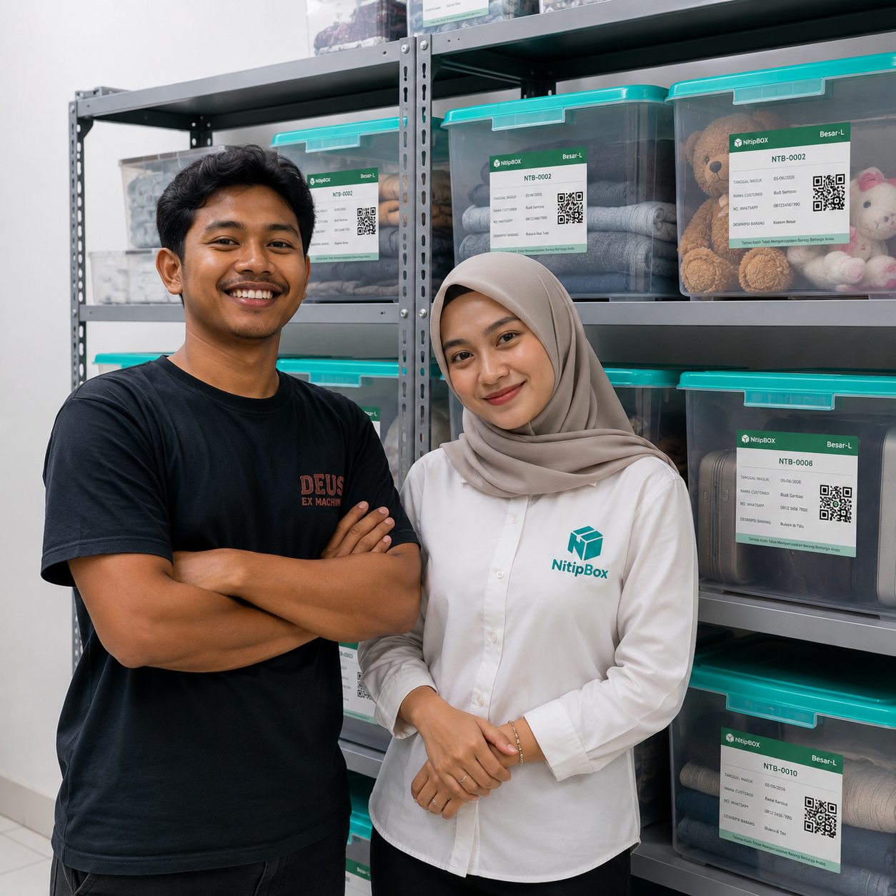 Tim NitipBox siap melayani