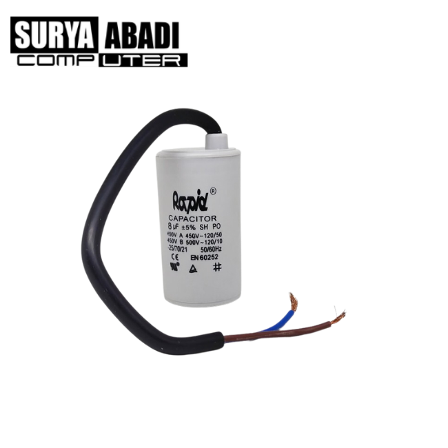 KAPASITOR POMPA AIR RAPID 8UF