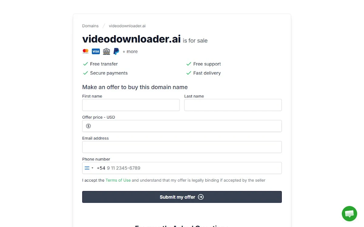 Captura de Free video downloader
