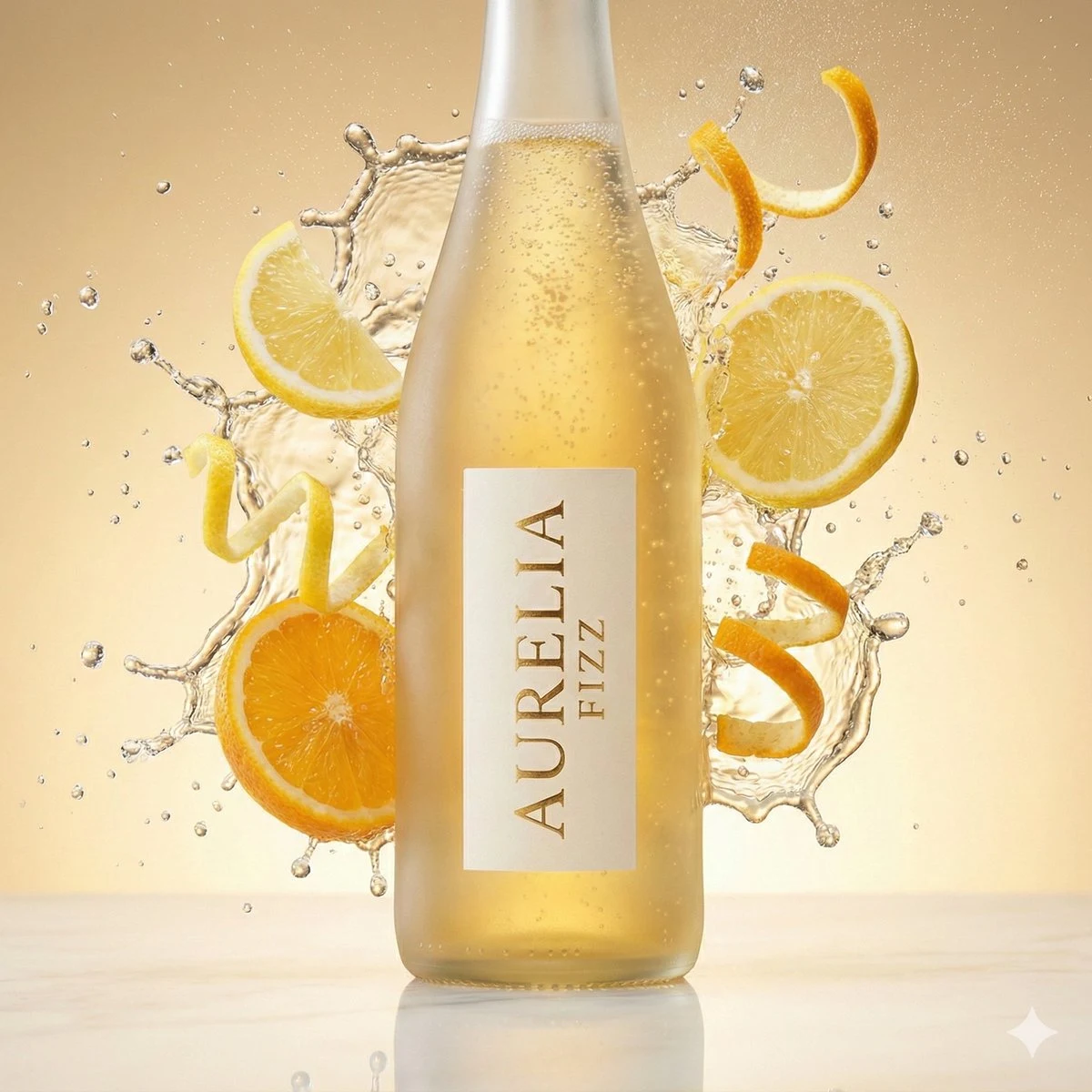 Fotografía de salpicaduras de botellas de vidrio de lujo
