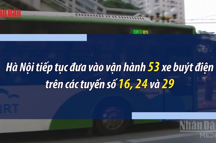 [Video] Hà Nội đưa thêm 53 xe buýt điện vào hoạt động từ ngày 18/4 - Báo Nhân Dân