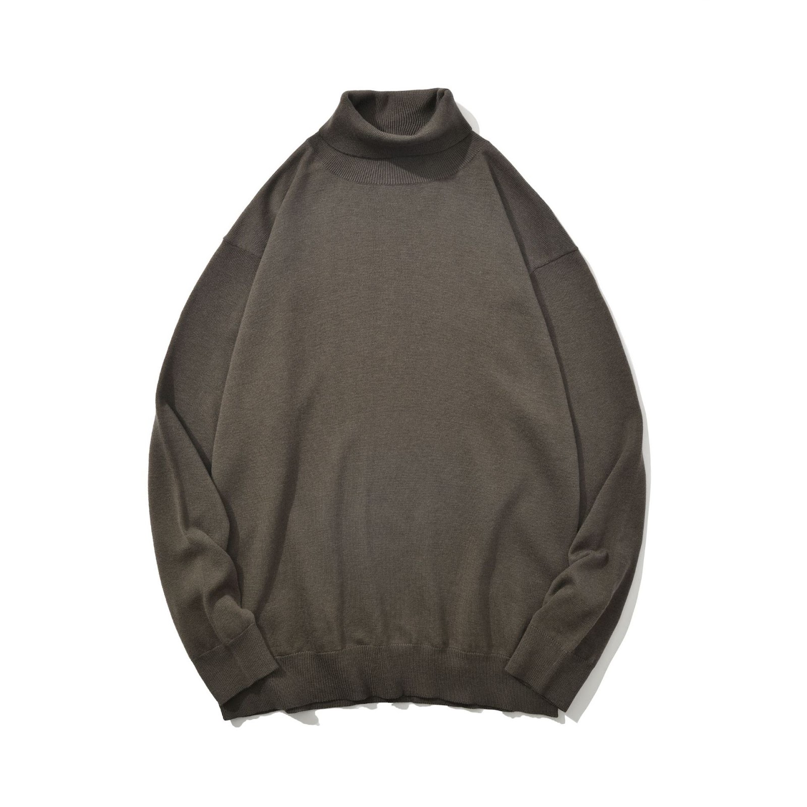 Men's Wool Sweater, Turtleneck, 100% Wool, Thick