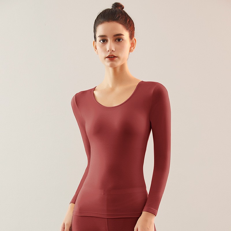 Thermal underwear set, modal, round neck