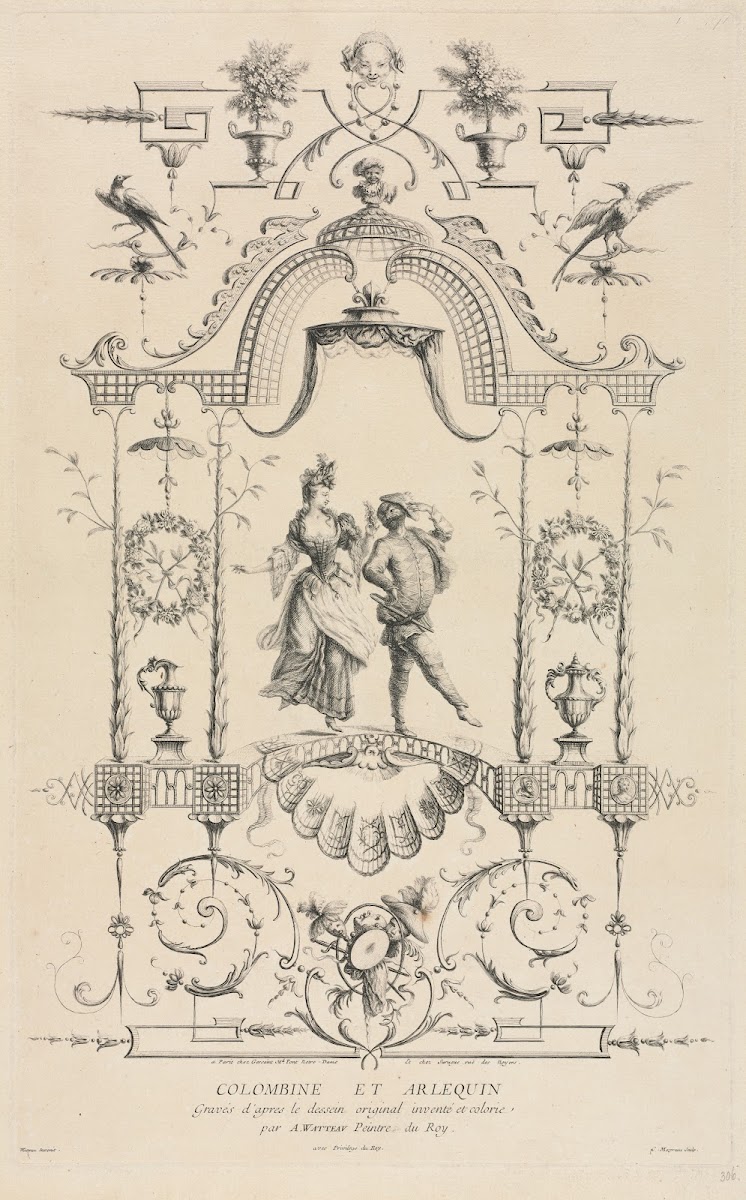 Columbine and Harlequin c 1729
