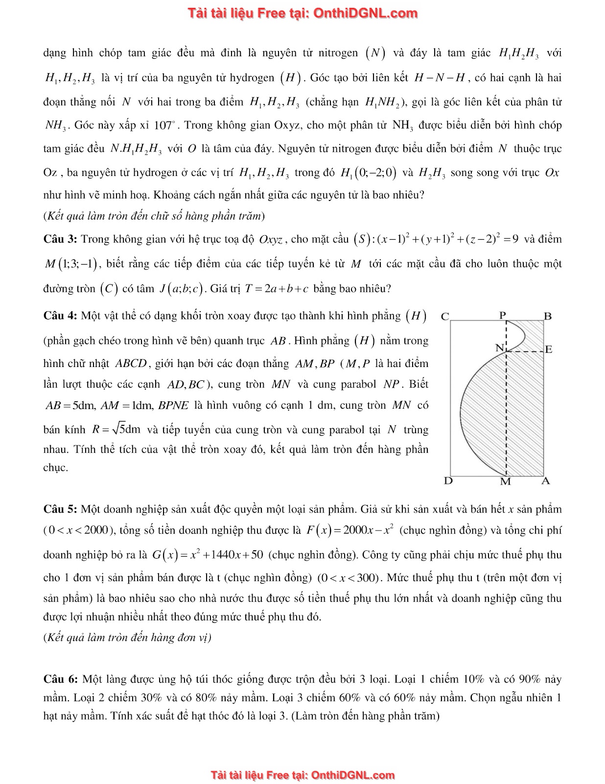 32 đề phát triển minh họa môn toán - có đáp án