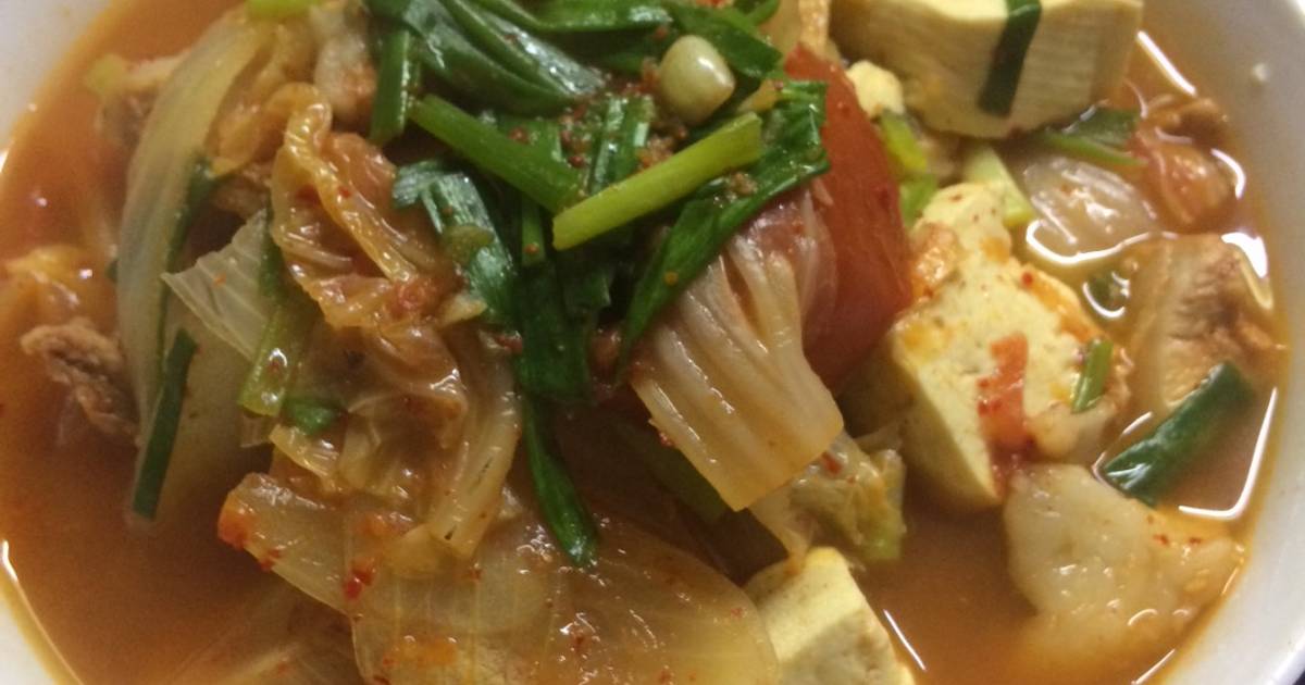 Canh kim chi thịt heo