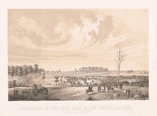 Encampment of Gen Popes army before Corinth May 1862 1862