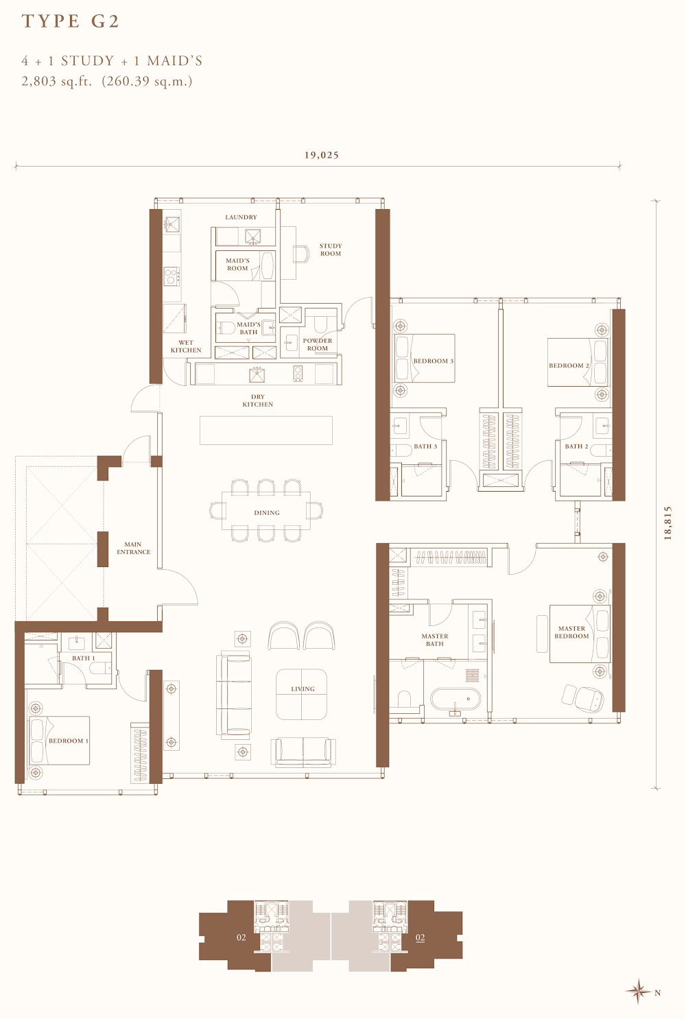 Pavilion Damansara Heights - Crown Residences (R3) floor plan