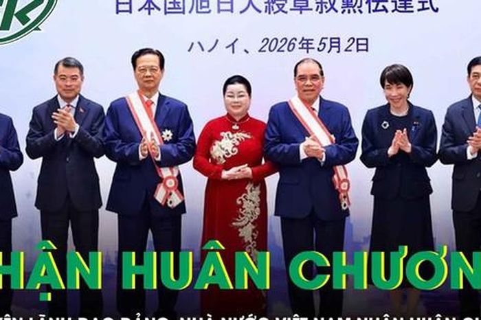 Nguyên Tổng Bí thư Nông Đức Mạnh và nguyên Thủ tướng Nguyễn Tấn Dũng nhận Huân chương Mặt trời mọc - Báo Sức Khỏe &amp; Đời Sống