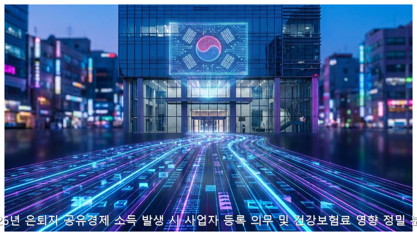 2026년 은퇴자 공유경제 소득 발생 시 사업자 등록 의무 및 건강보험료 영향 정밀 분석 핵심 안내 및 분석 인포그래픽 (8)