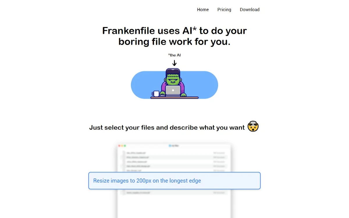 Captura de Frankenfile