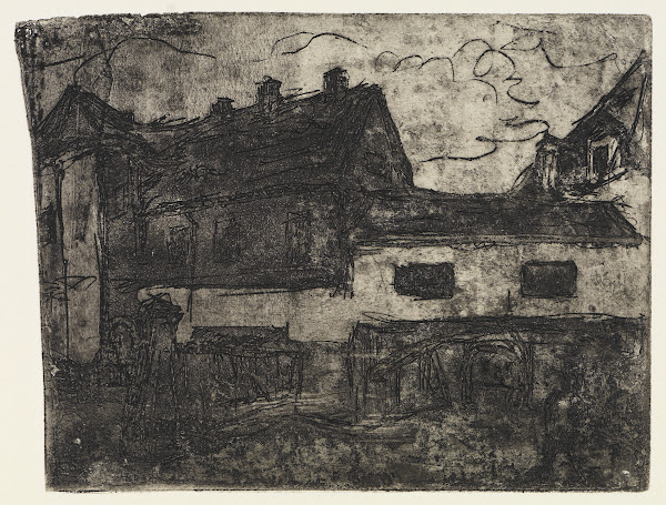 Alter Häuserdurchgang Dresden Deuben 1906