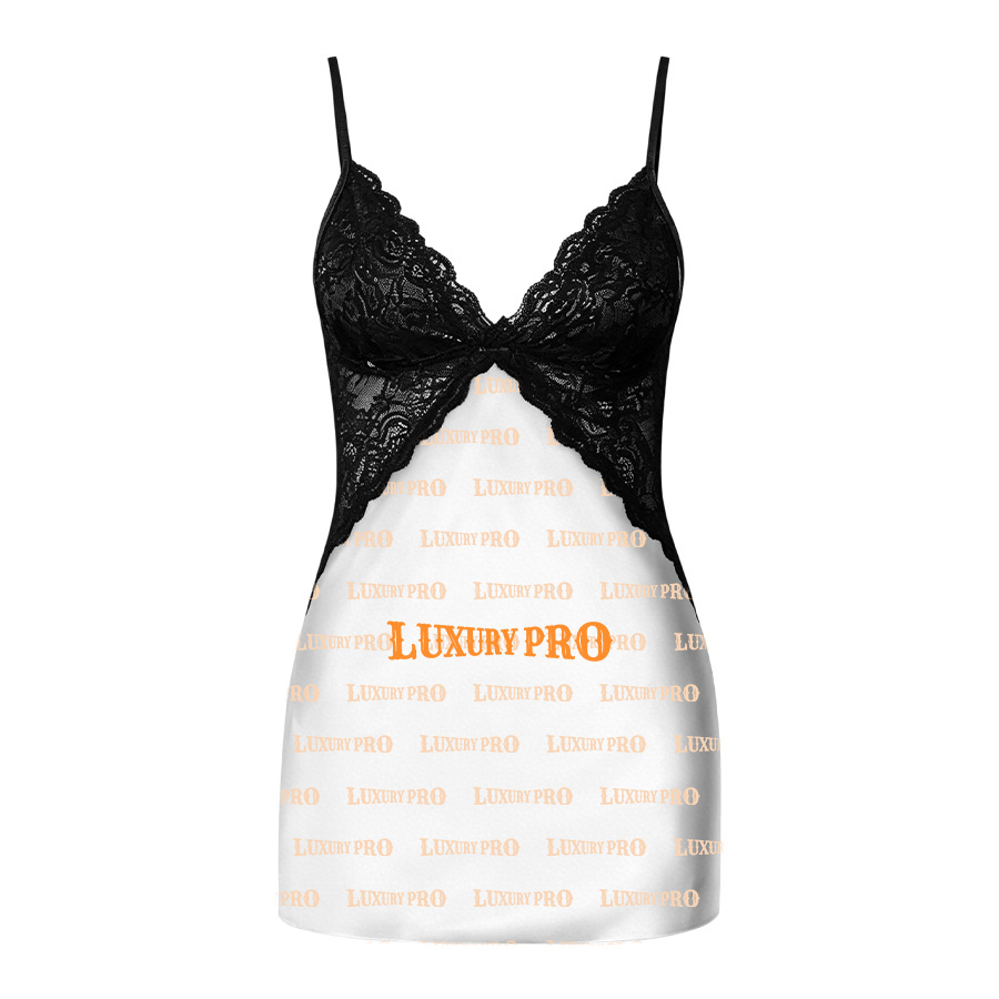 AOP Lace Spaghetti Strap Dress