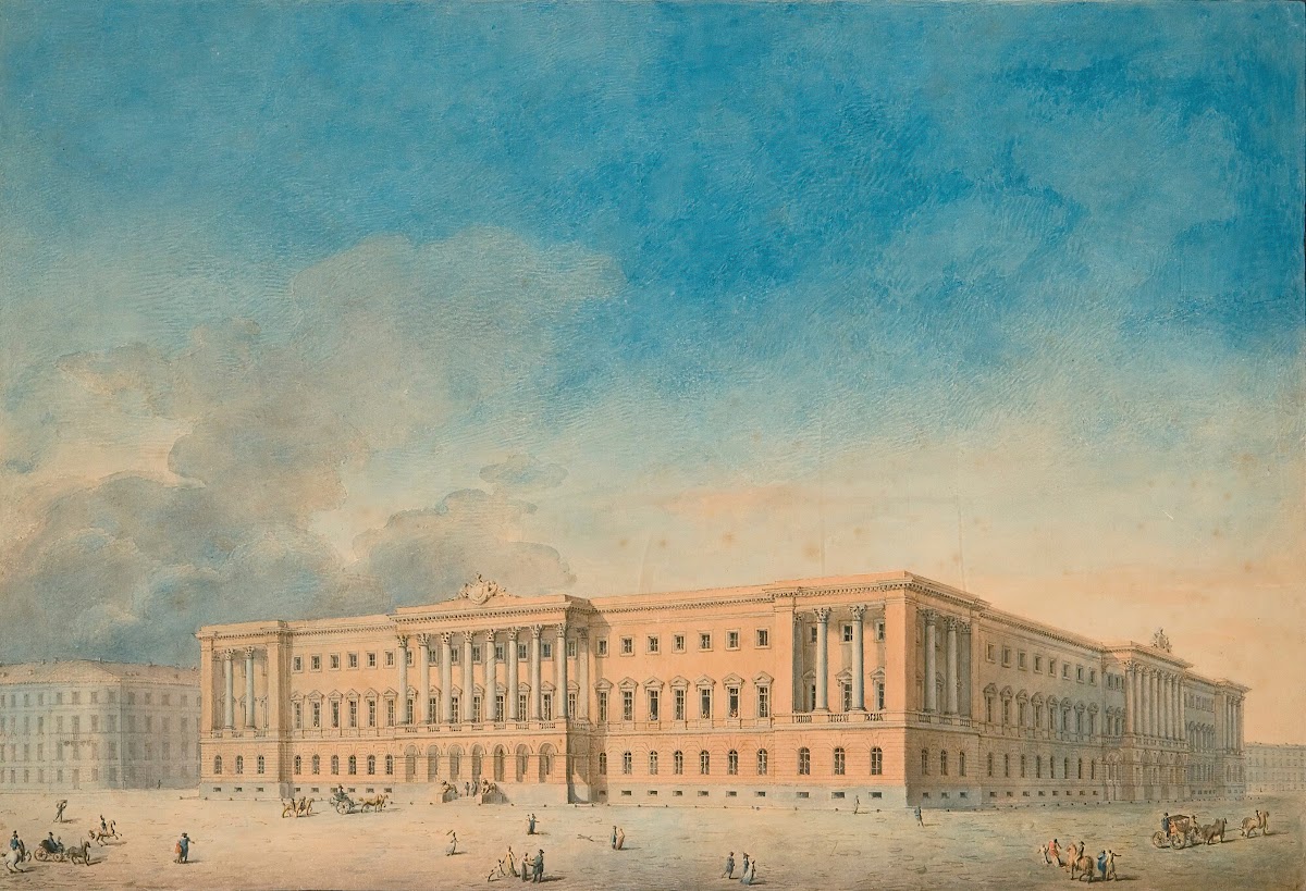 View Of The Lobanov Rostovsky Palace St Petersburg 19th Century