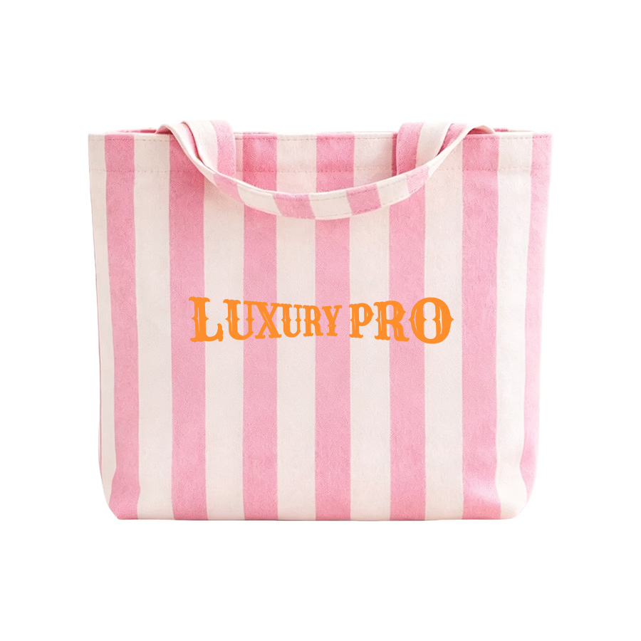 Hand Embroidered Vertical Stripe Tote Bag GS-620