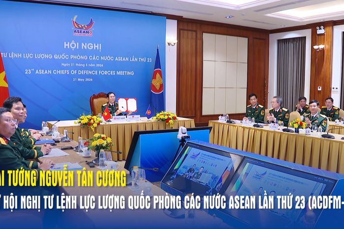 Đại tướng Nguyễn Tân Cương dự Hội nghị Tư lệnh Lực lượng Quốc phòng các nước ASEAN lần thứ 23 (ACDFM-23) - Báo Quân Đội Nhân Dân