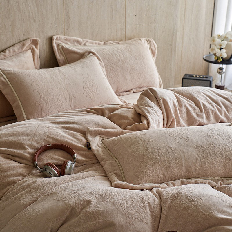 Milk Fleece Bedding Set, 4-piece, winter warm