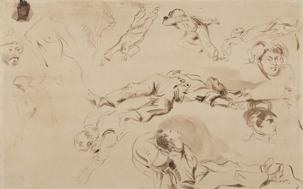 Figure Studies related to Liberty Leading the People 1830
