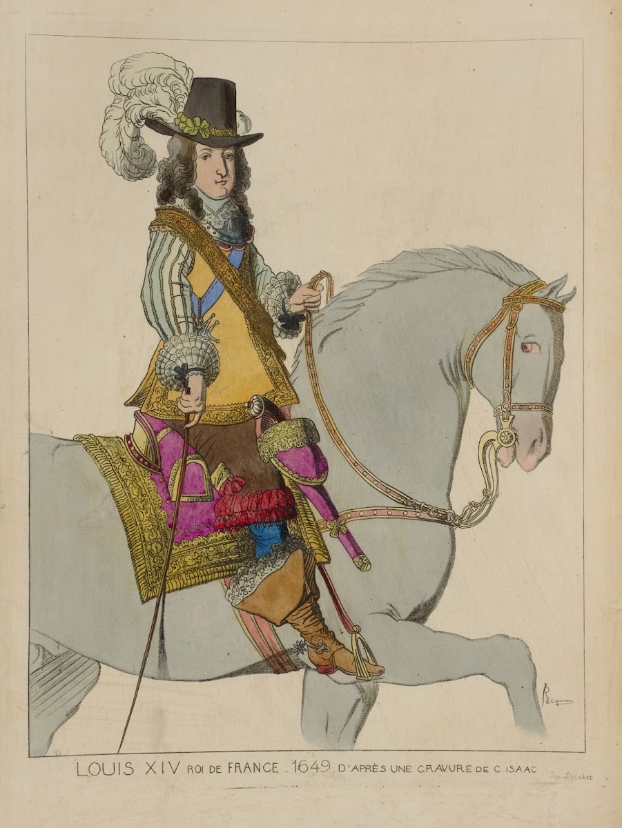 Louis XIV Roi De France 1649 DaprèS Une Gravure De C Isaac 1869