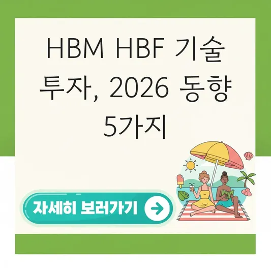 HBM HBF 기술 관련주 동향 투자 정보