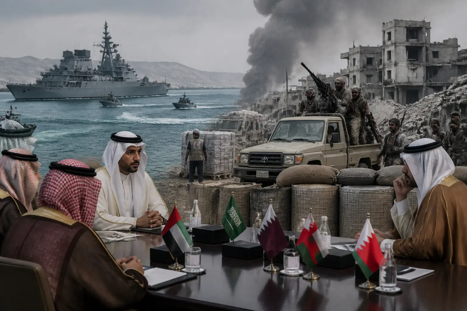 Editorial image for Gulf states delay Hormuz talks with Iran as Yemen conflict escalates