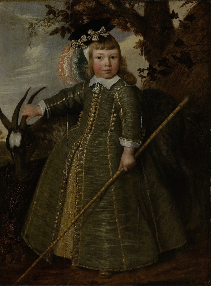 Portrait of a boy with a billygoat 1652