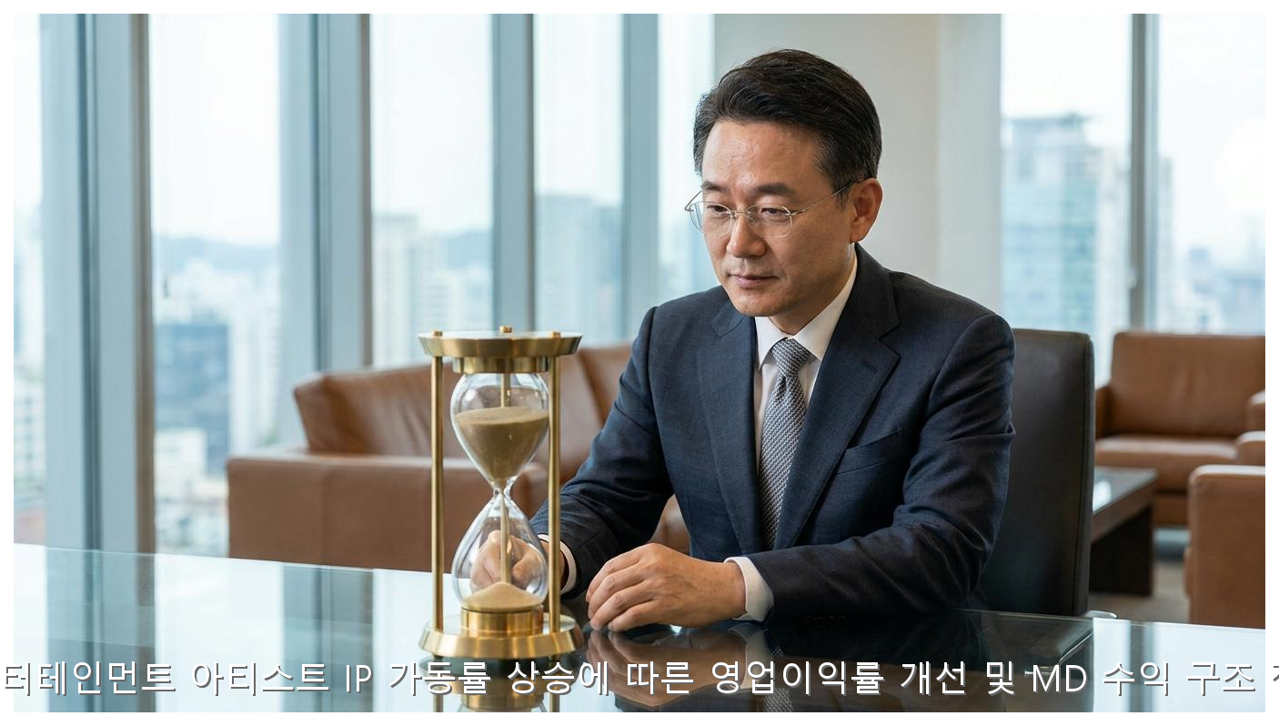 와이지엔터테인먼트 아티스트 IP 가동률 상승에 따른 영업이익률 개선 및 MD 수익 구조 정밀 분석 핵심 안내 및 분석 인포그래픽 (3)