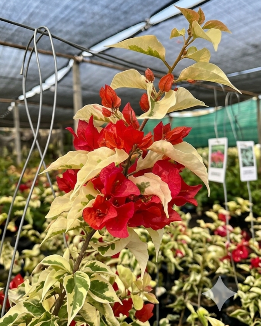 Imported Dragon Flame Red Bougainvillea Plant — view 4