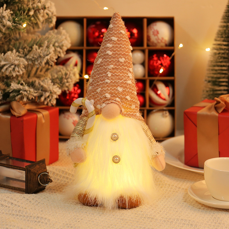 Sparkling gnome figure with LED lighting