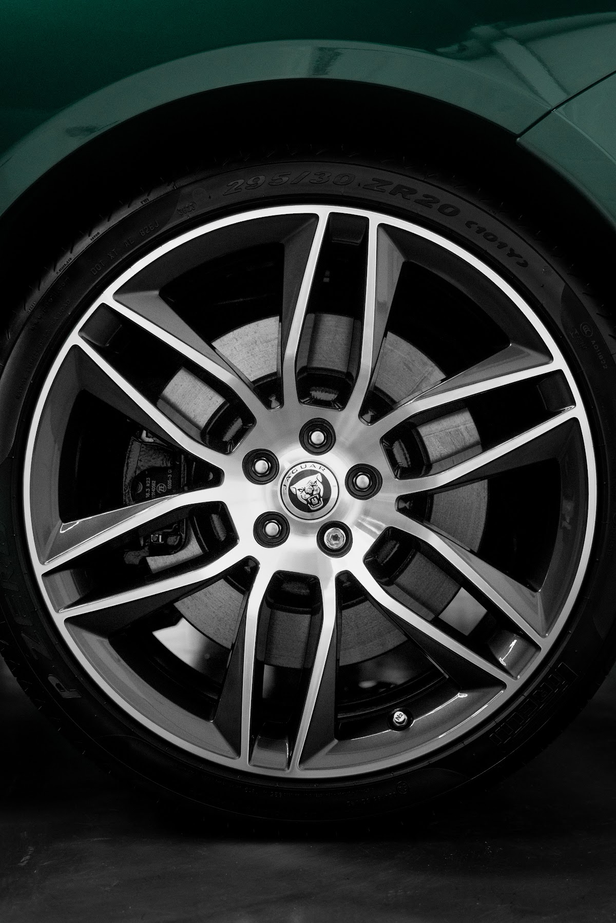 Jaguar F-Type alloy wheel after detailing at ZAutoCare