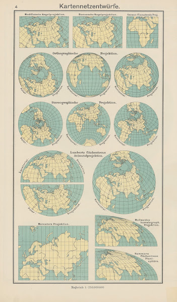 Kartennetzentwürfe 1930