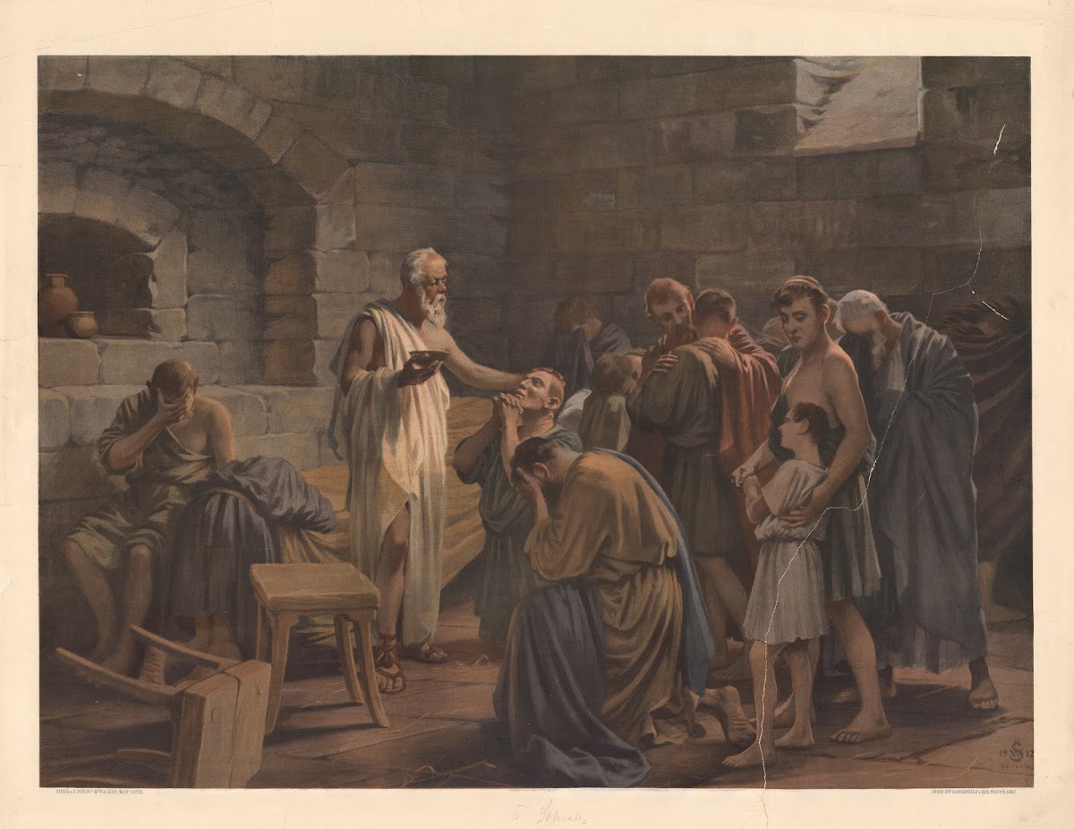 Socrates in prison 1920