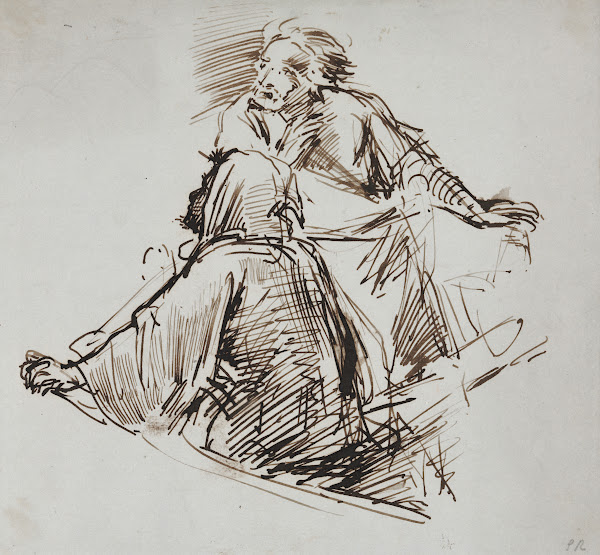 Two Male Figures c 1829