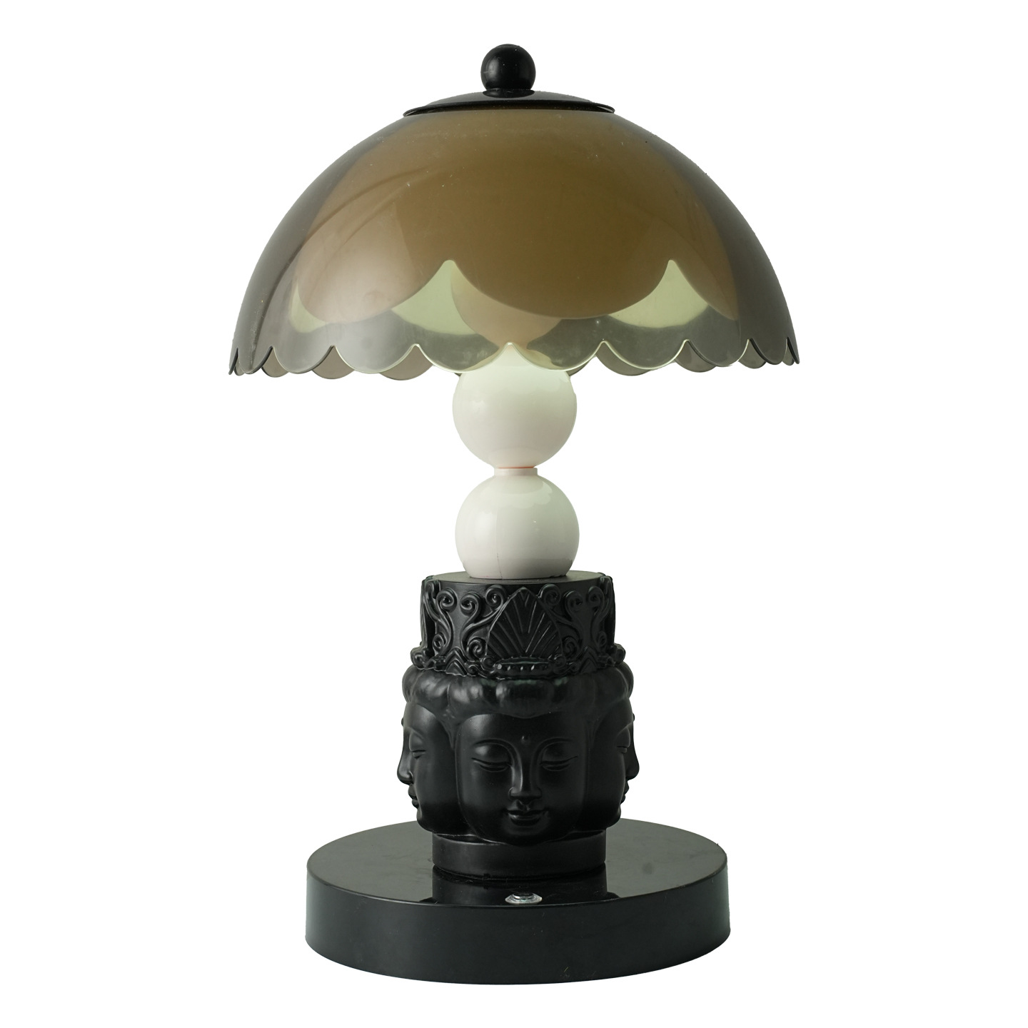 Bedside lamp with face motif, dimmable