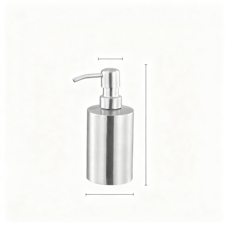 Stainless steel soap dispenser, 304, pump