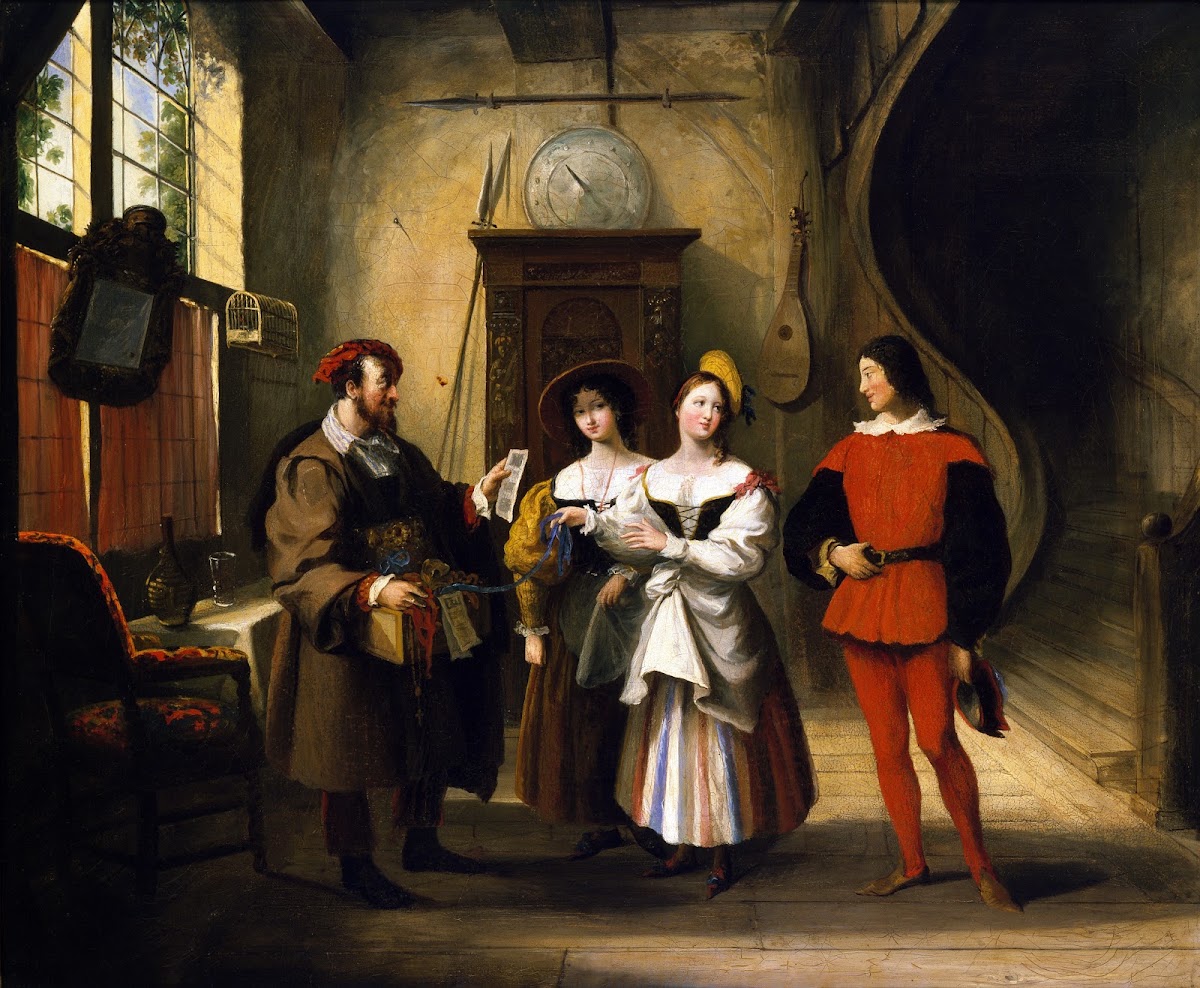 Autolycus selling his wares 1830