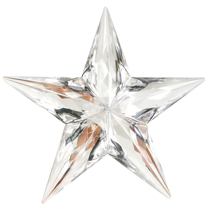 Transparente LED-Stern-Dekoration