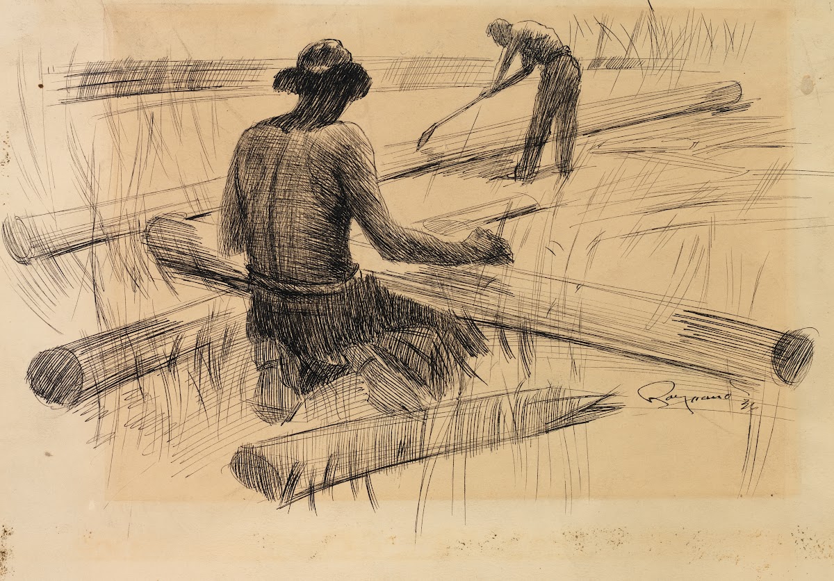 Skinning Poles 1936