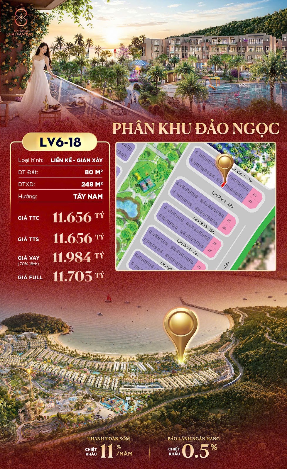 LV6-18 🔥 VINHOMES HẢI VÂN BAY