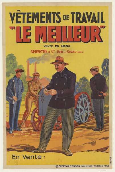Vêtements de travail le meilleur Serveyre  Cie Bort les Orgues Corrèze 1929